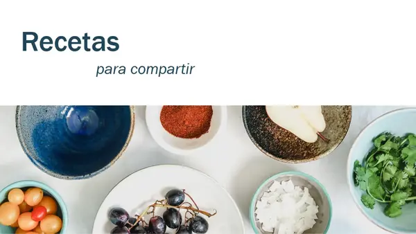 Libro de recetas modern-simple