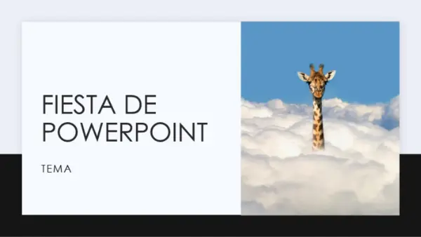 Fiesta de PowerPoint black modern simple