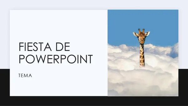 Fiesta de PowerPoint modern simple