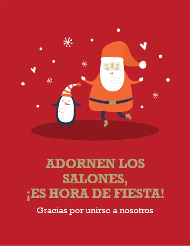 Imprimibles para fiesta de Navidad whimsical color block