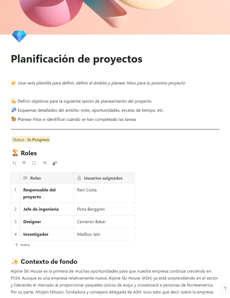 Planificación de proyectos