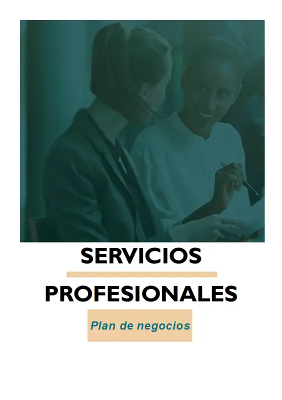 Plan de negocios de servicios profesionales modern-simple