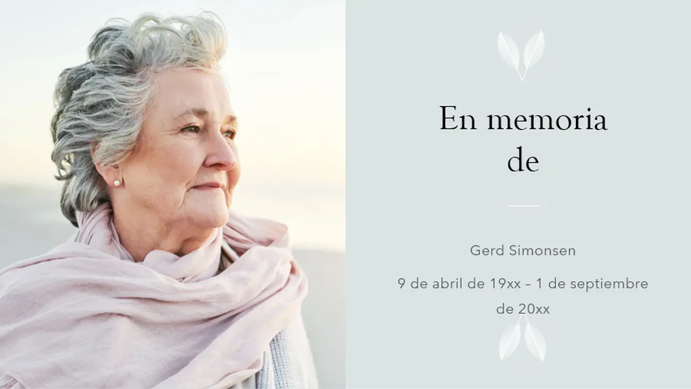 Presentación de diapositivas conmemorativa modern simple