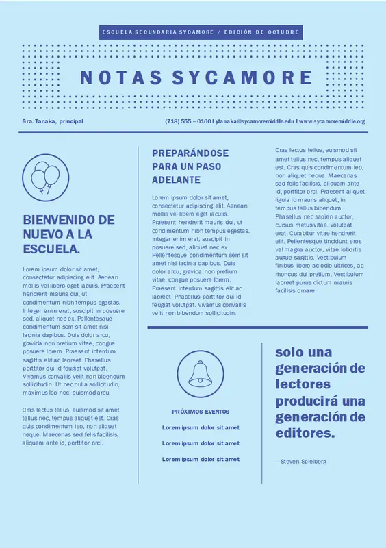 Boletín de regreso a la escuela modern-geometric