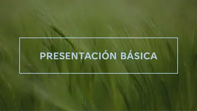 Presentación de tono verde modern-simple