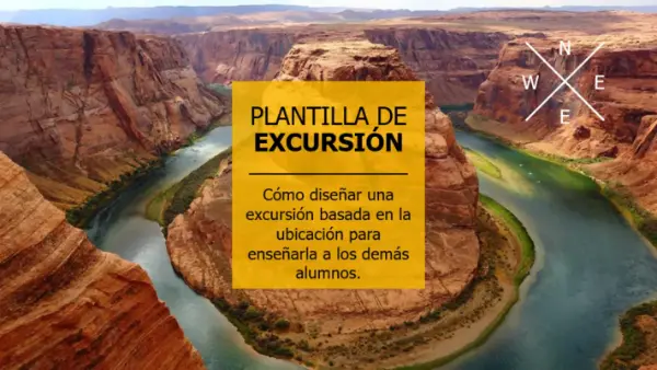 Excursión virtual yellow modern-bold