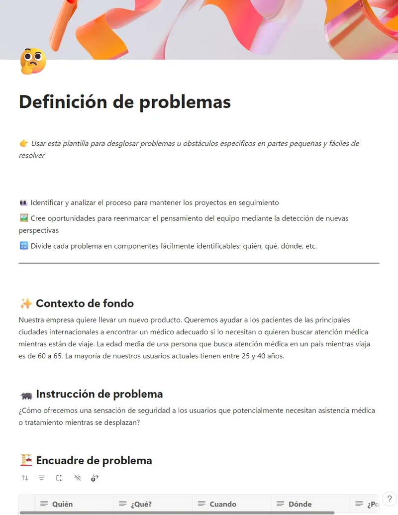 Definición de problemas