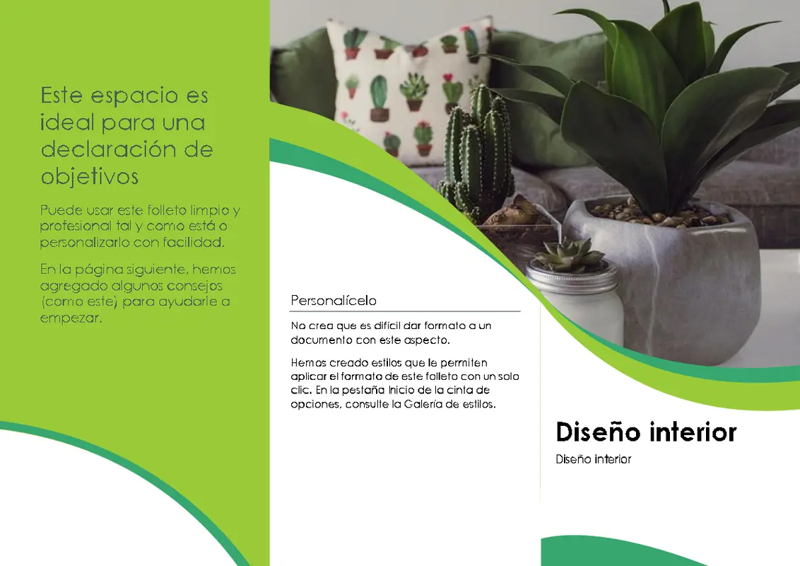 Folleto de diseño interior modern-color-block