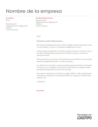 Membrete (diseño moderno simple)