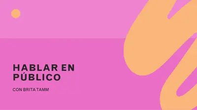 Presentación emergente de color