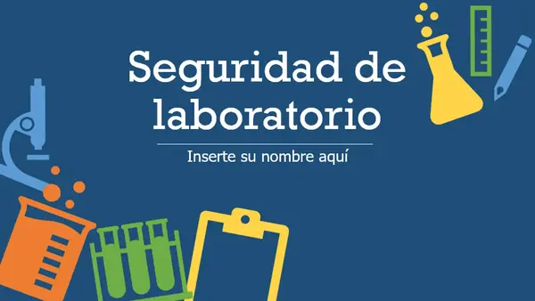 Seguridad de laboratorio modern color block