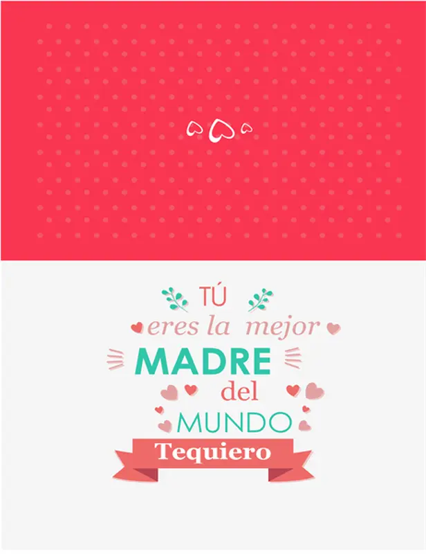 Tarjeta del Día de la Madre Eres la mejor