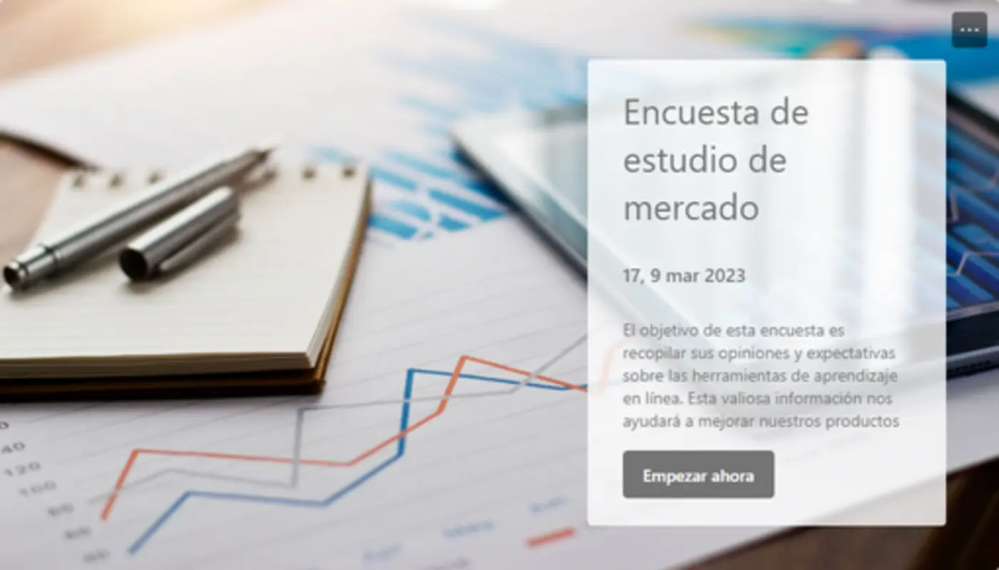 Encuesta de estudio de mercado gray