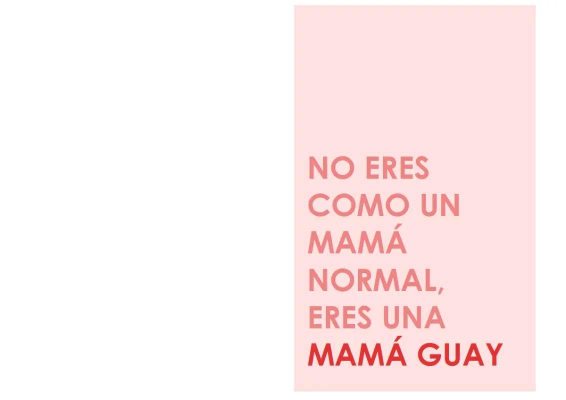 Tarjeta del Día de la Madre genial pink modern-simple