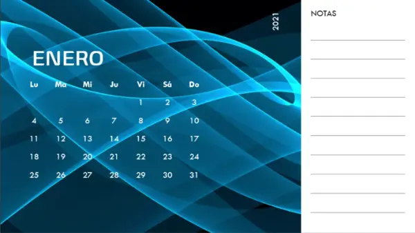 Calendario fotográfico de imágenes abstractas modern-simple