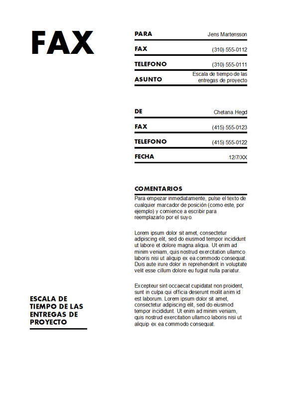 Portada de fax (formato estándar) white modern simple