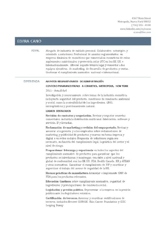 Currículum vítae de director de asuntos normativos modern simple