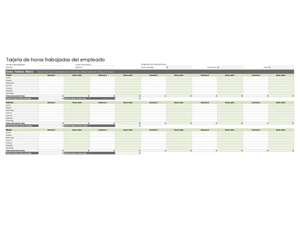 Plantilla Excel Horas Trabajadas Plantillas de nóminas | Microsoft Create