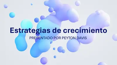 Presentación de esferas azules