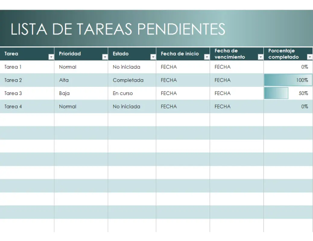 Lista de tareas pendientes simple