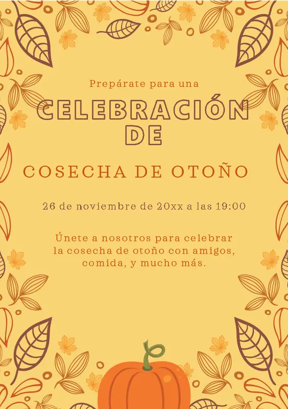Prospecto de otoño whimsical-line
