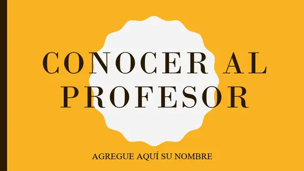 Conocer al profesor modern color block