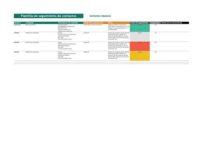 Plantilla de seguimiento de red de contactos
