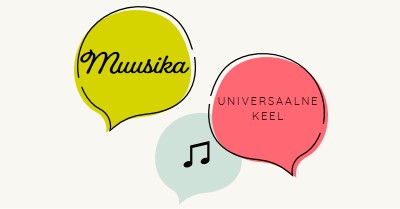 Muusikaline keel white whimsical-line