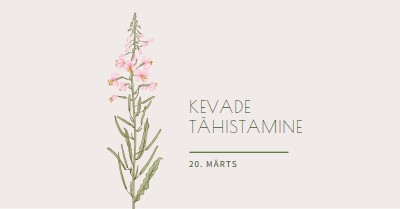 Kevade tähistamine white vintage-botanical