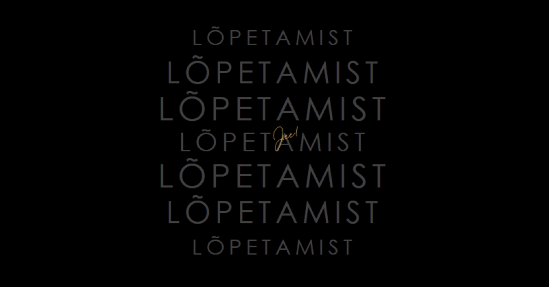 Yay lõpetamiseks black modern-simple