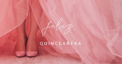 Quinceanera värvid pink modern-simple