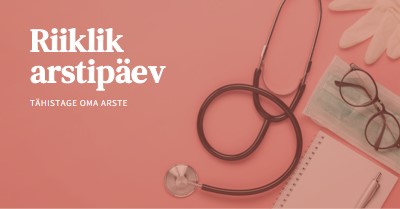 Tähistage oma arste pink modern-simple