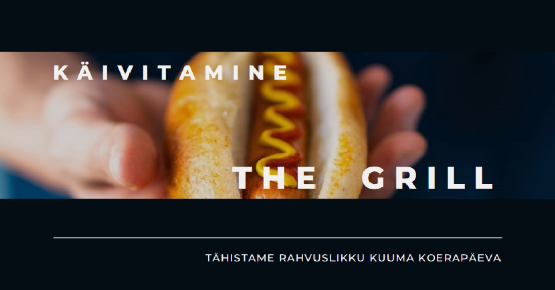 Tore päev kuumale koerale black modern-simple