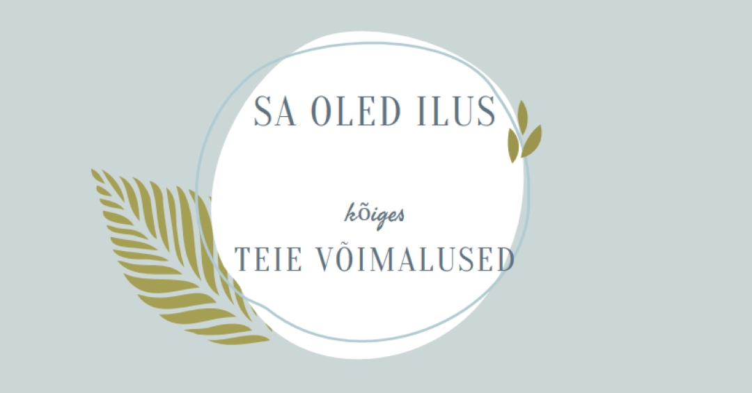 Kaunis igas mõttes blue organic-simple