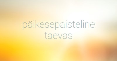 Päikesepaisteline taevas yellow modern-simple