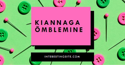 Koos minuga õmblemine pink modern-bold