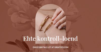 Ehte kontroll-loend pink organic-boho