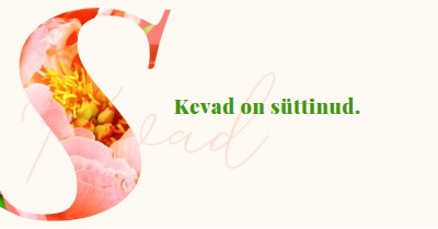 Kevadine eelastumine pink vintage-botanical