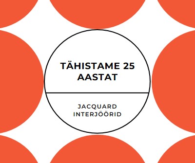 25 aasta tähistamine orange modern-geometric-&-linear