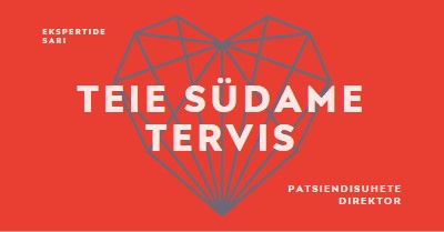 Teie südame tervis red modern-bold