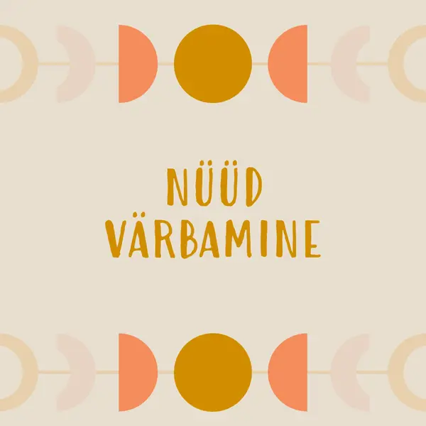 Pastellkuu tsüklid yellow organic-boho