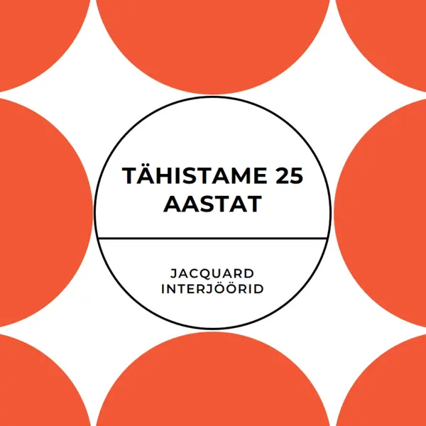 25 aasta tähistamine orange modern-geometric-&-linear