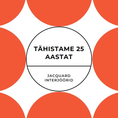 25 aasta tähistamine orange modern-geometric-&-linear