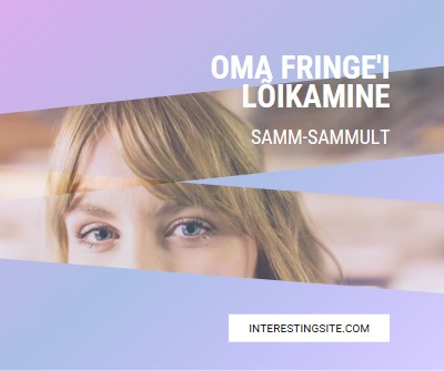 Oma fringe'i lõikamine purple modern-bold