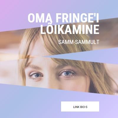 Oma fringe'i lõikamine purple modern-bold