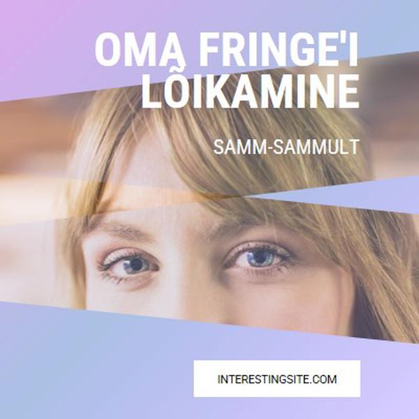 Oma fringe'i lõikamine purple modern-bold