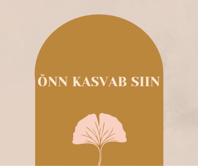 Õnn kasvab siin gray organic-boho