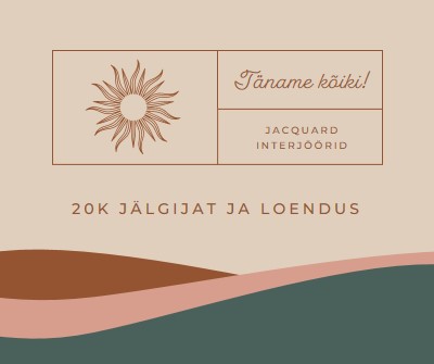 20k jälgijat ja loendus pink organic-boho