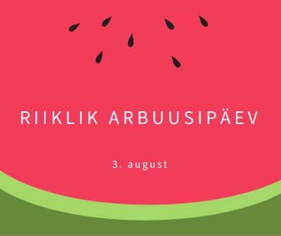 Rahvuslik arbuusipäev pink modern-simple