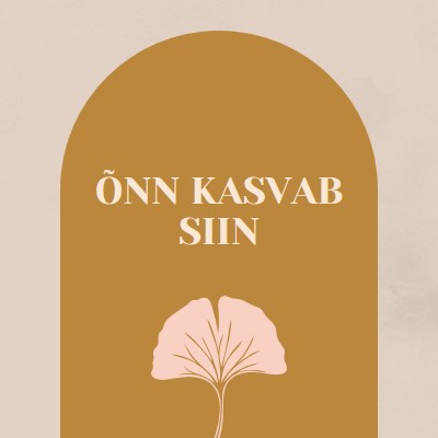 Õnn kasvab siin gray organic-boho